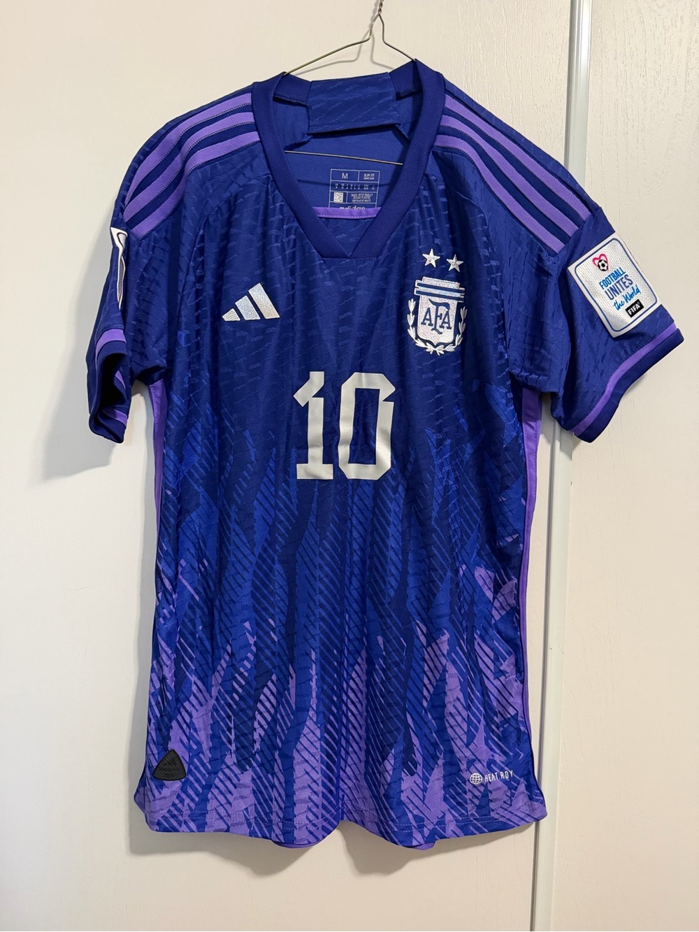 Adidas Argentina MESSI #10 Purple Soccer Jersey Slim Fit